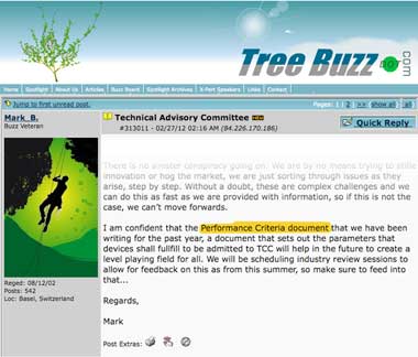 Mark Bridge on TreeBuzz