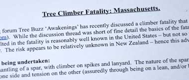 Climber safety